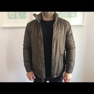 Mens Nylon Hooded Windbreaker Jacket 